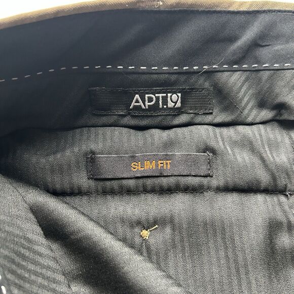 NWT Men’s Apt 9 38x29 Tan Dress Pants Slim Fit/Leg Stretch Business Suit Formal - Picture 7 of 14